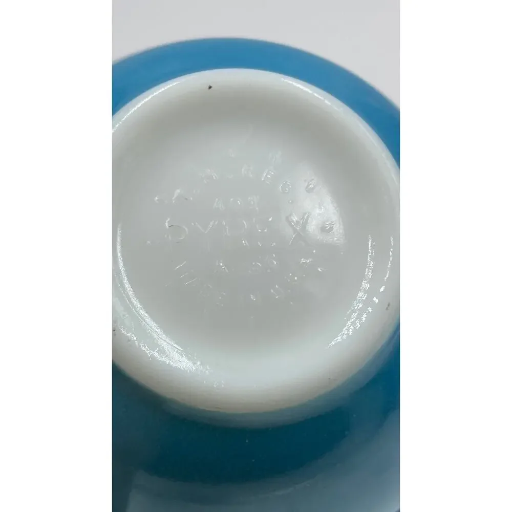 PYREX #401 Blue Primary Mixing Bowl A-56 Made in the USA